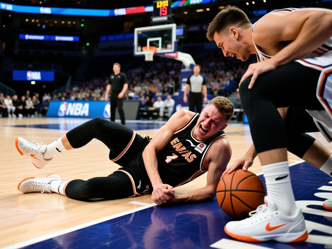 约基奇被队友意外踩到脚部痛苦倒地离场,提前退出今日比赛 第1张