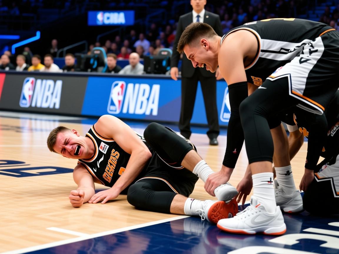 约基奇被队友意外踩到脚部痛苦倒地离场,提前退出今日比赛 第3张